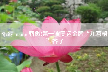 大连骄傲!第一波奥运金牌“九宫格”齐了