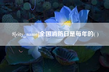 大连全国消防日是每年的( )