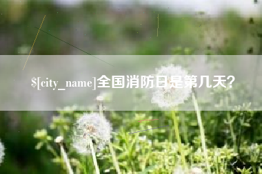 大连全国消防日是第几天？