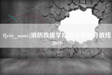 大连消防救援学院招生录取分数线2019