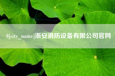 大连浙安消防设备有限公司官网