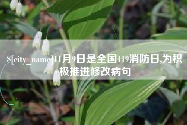 大连11月9日是全国119消防日,为积极推进修改病句