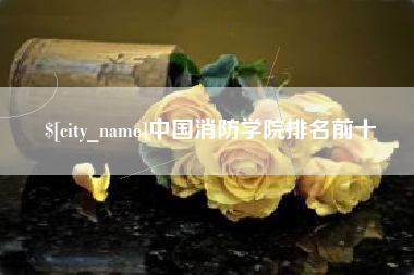 大连中国消防学院排名前十