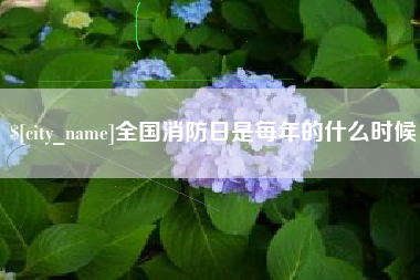 大连全国消防日是每年的什么时候