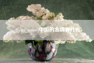 大连中国的金牌有几名