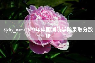 大连2021年中国消防学院录取分数线
