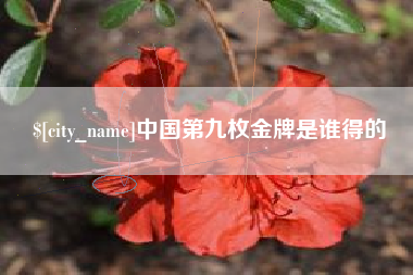 大连中国第九枚金牌是谁得的