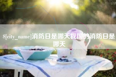 大连消防日是哪天我国的消防日是哪天