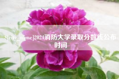 大连2024消防大学录取分数线公布时间