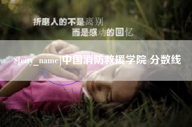 大连中国消防救援学院 分数线