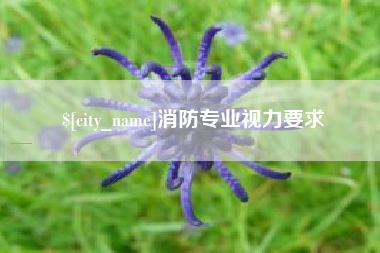 大连消防专业视力要求