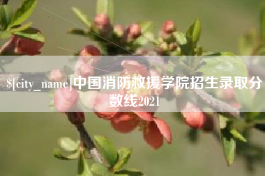 大连中国消防救援学院招生录取分数线2021