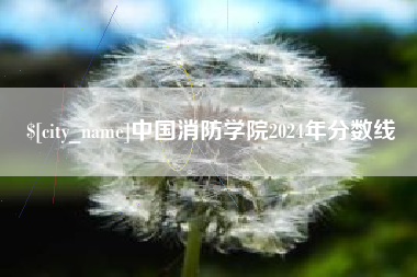 大连中国消防学院2024年分数线