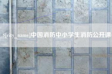 大连中国消防中小学生消防公开课