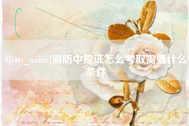 大连消防中控证怎么考取需要什么条件