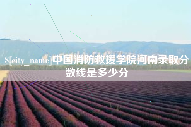 大连中国消防救援学院河南录取分数线是多少分