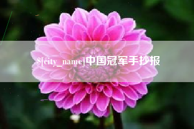 大连中国冠军手抄报