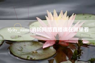 大连消防网络直播课在哪里看