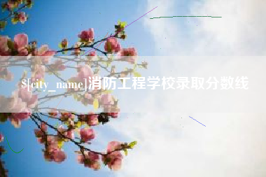 大连消防工程学校录取分数线