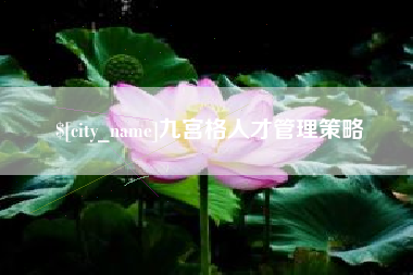 大连九宫格人才管理策略